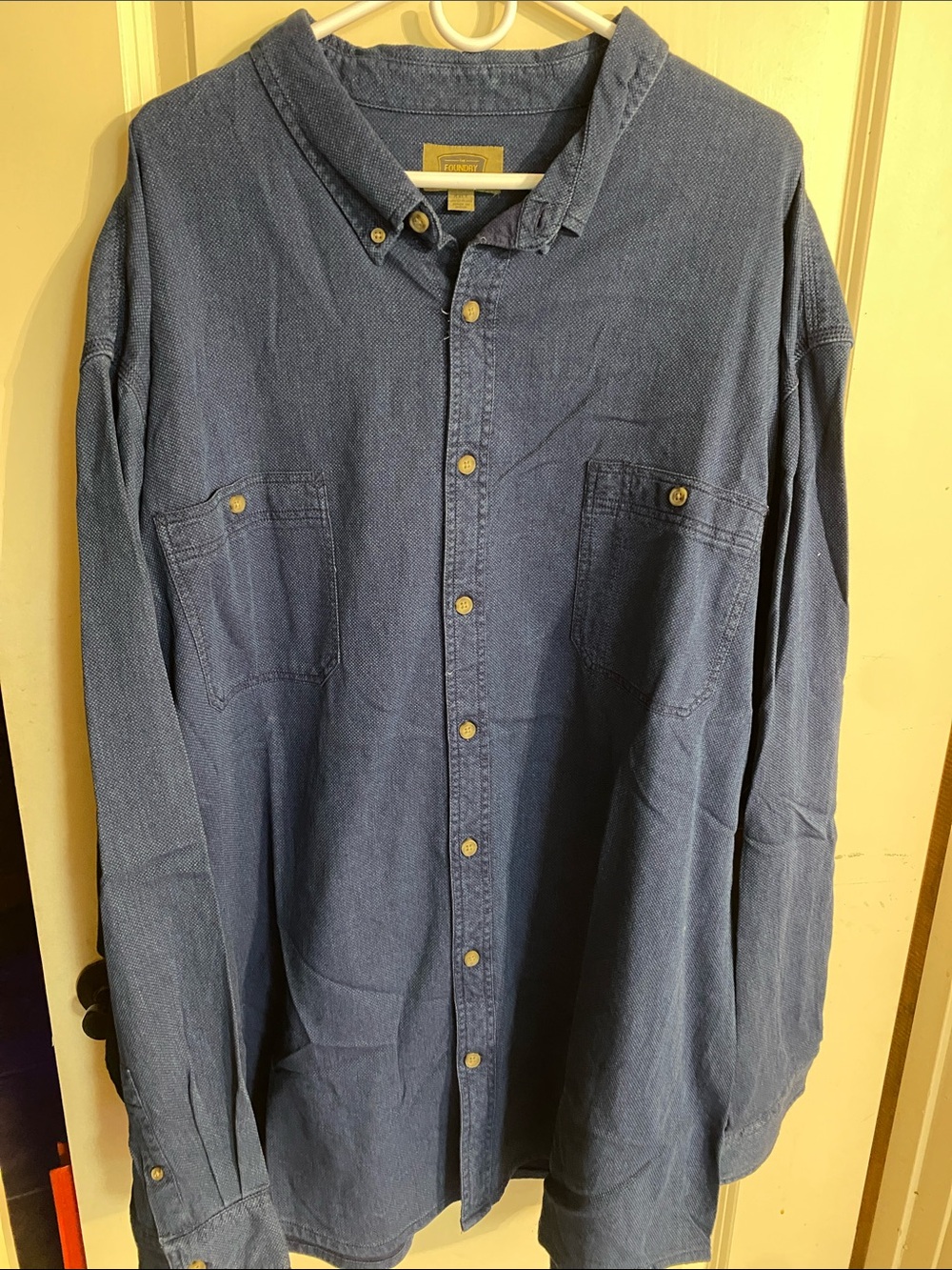 The Foundry Supply Co. Men's Blue Button-Down